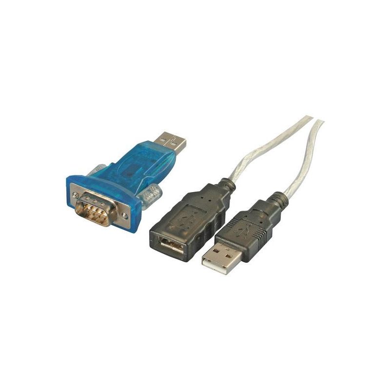 Adaptador USB 2.0 a RS-232 con cable de extensión 0.6m