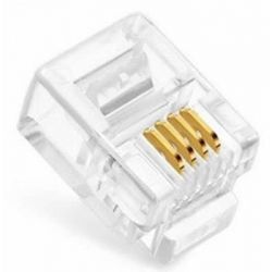 Pack 10 RJ11 connector 4...