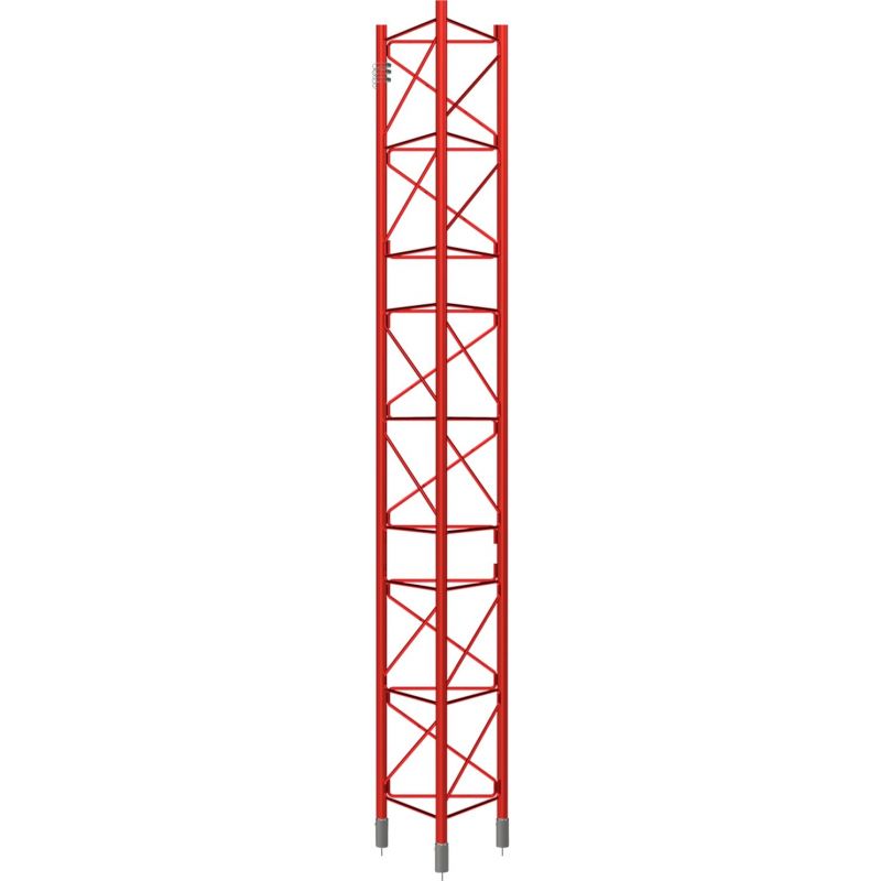 Tramo Intermedio Reforzado Galvanizado en caliente 3m Torre 450XL Rojo Televes