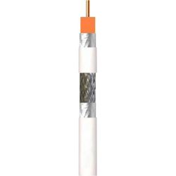 Bobina de plástico 100m cable coaxial SK125plus PVC 18VAtC Eca Clase A+ Blanco Televes