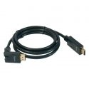 Cable HDMI Rotativo 0-90º Macho-Macho 1,5m Negro Televes