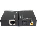 Coaxial toslink Audio Extender by cat5e/6 300m