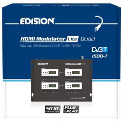 Modulador Edision HDMI Lite DVB-T Quad 4 canais