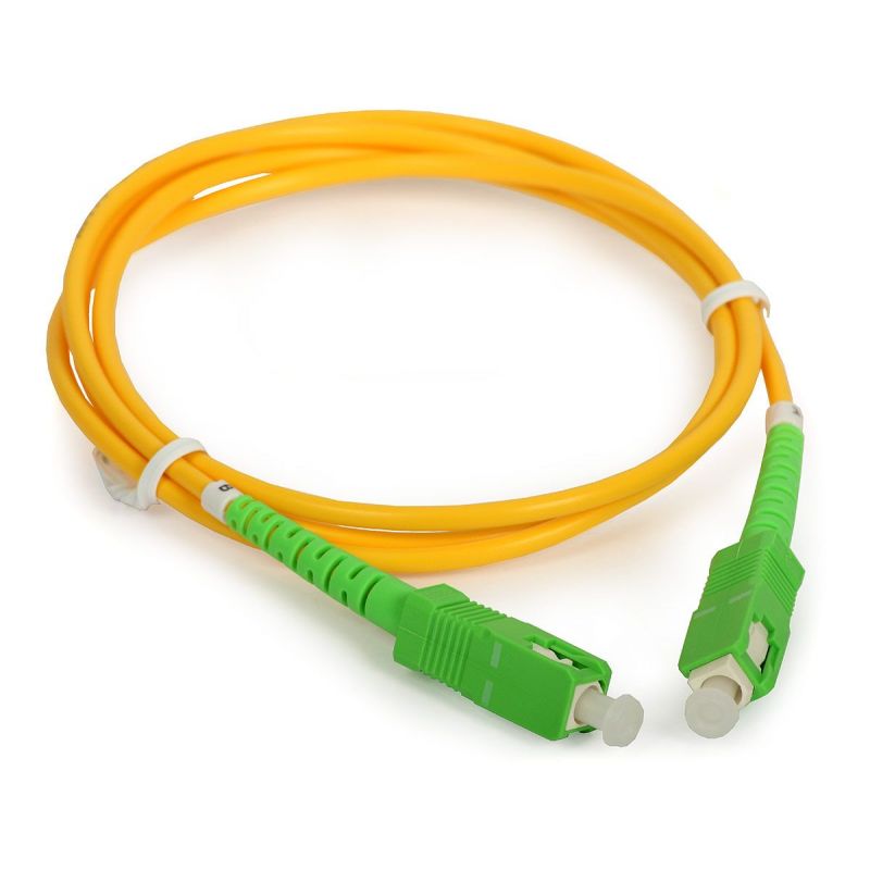 Fiber optic cable 2m, SC/APC to SC/APC simplex singlemode 9/125
