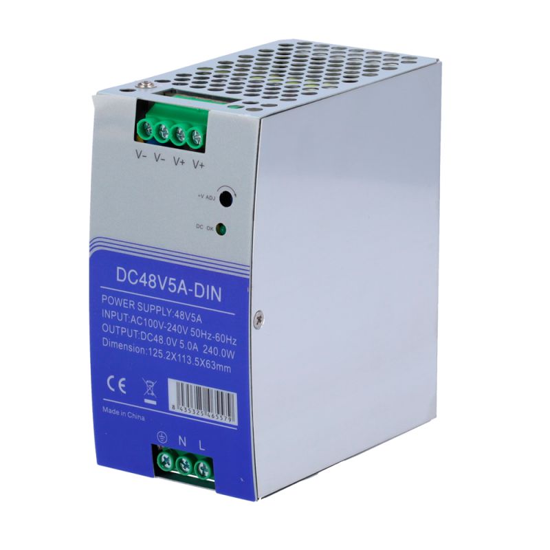 DC48V5A-DIN - Switching Power Supply, DC Output 48V 5A / 240W, 2…
