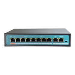 SW1008HIPOE-144 - Switch PoE, 8 puertos PoE + 1 Gigabit + 1 SFP,…