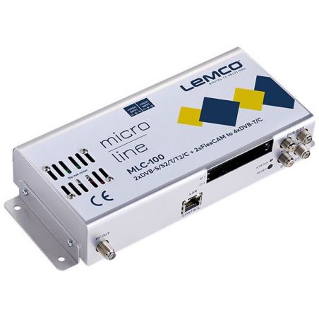 Lemco MLC-100 2 x DVB-S/S2/T/T2/C + 2 x FlexCAM to 4 x DVB-T/C