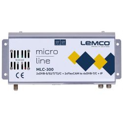 Lemco MLC-300 2 x DVB-S/S2/T/T2/C + 2 x FlexCAM a 4 x DVB-T/C + IP streaming