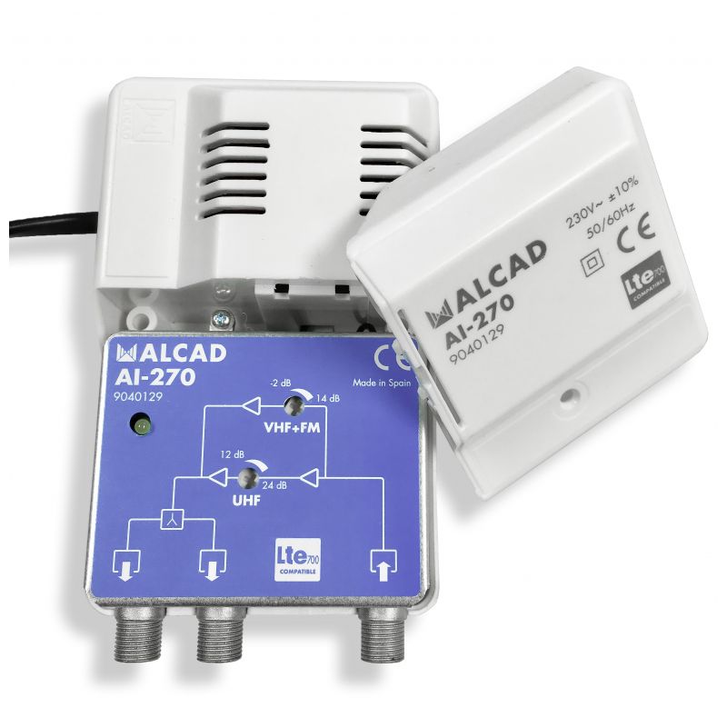 Alcal AI-270 Indoor Amplifier 2 Outputs LTE700