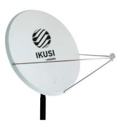 Ikusi RPA-120 Antena parabólica 120 cm Ø. Offset. Acero galvanizado. Pintado Epoxi gris claro