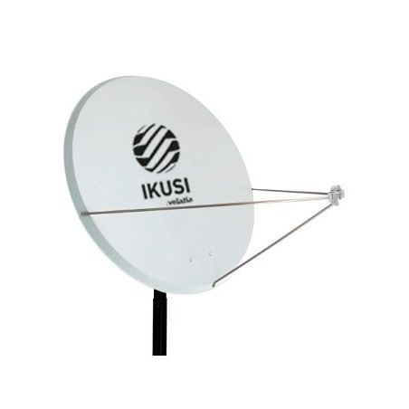 Ikusi RPA-120 Antena parabólica 120 cm Ø. Offset. Acero galvanizado. Pintado Epoxi gris claro