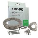 Ikusi KMV-100 Kit de fixation mât. 25 m de câble, brides pour fil de haubannage, tendeur de hauban etc