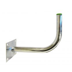 Ikusi BMA-200 Single angle pipe with 4 screws plate and polythene cap