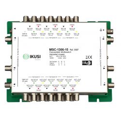 Ikusi MSC-1306 Multiswitch cascadable 13 entrées 6 sorties -15 dB