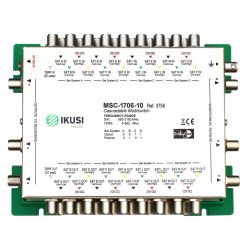 Ikusi MSC-1706 Multiswitch cascadable 17 entrées 6 sorties -10 dB