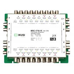 Ikusi MSC-1710 Multiswitch cascadable 17 entrées 10 sorties -15 dB