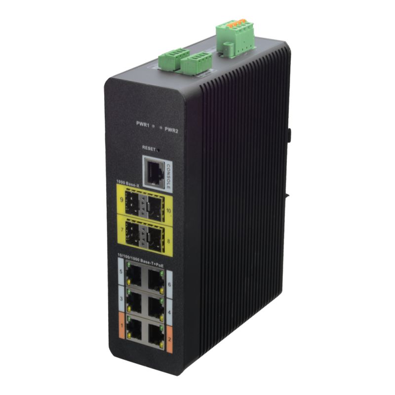 X-Security XS-SWI1006H-M120 - Switch HiPoE X-Security, 6 puertos PoE (RJ45) + 4…