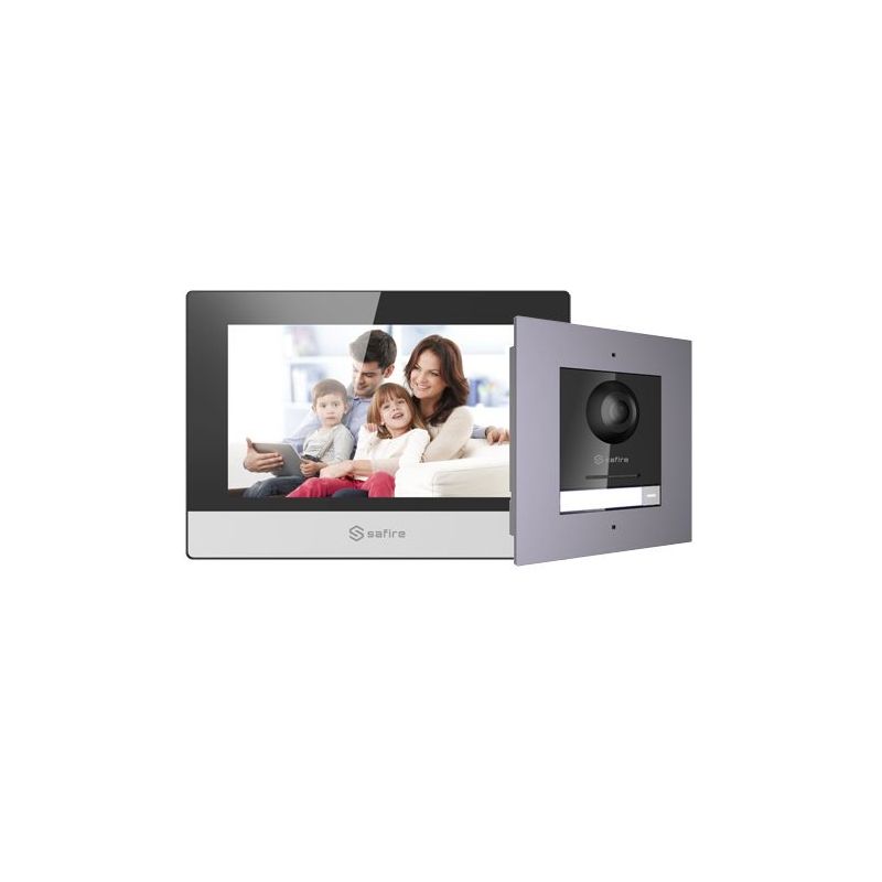 SF-VIK001-F-IP - Kit de Portier vidéo, Technologie IP, Comprend Plaque…