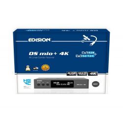 Edision OS MIO+ 4K S2X + S2/T2/C Récepteur satellite gris E2 Linux