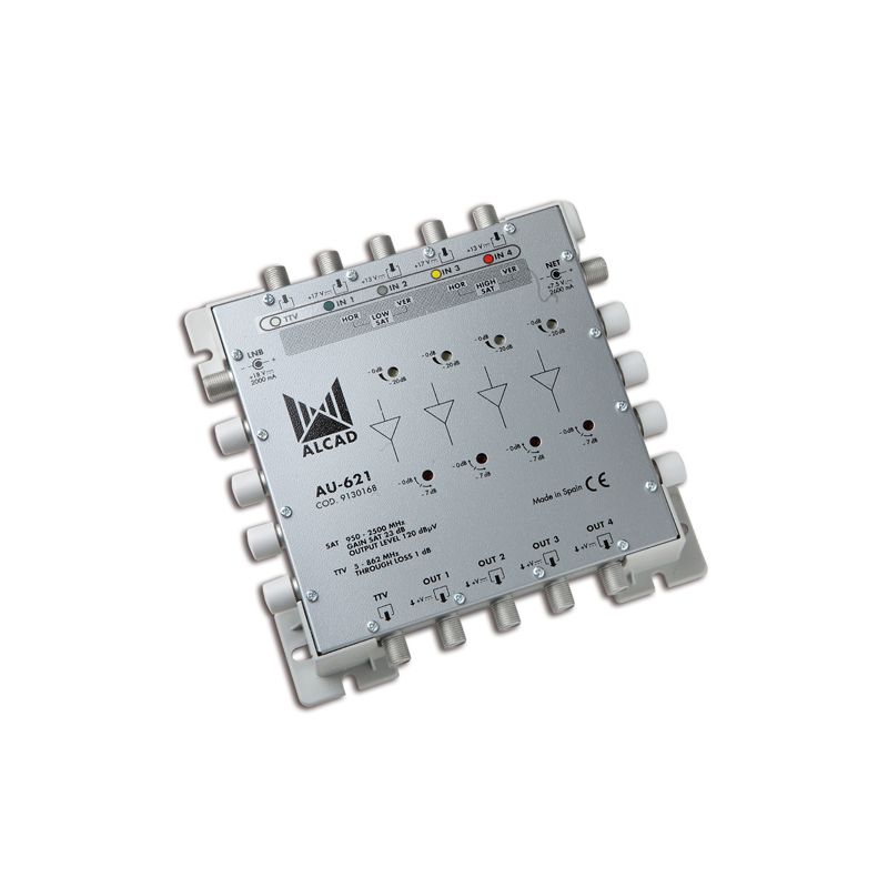 Alcad AU-621 Amplifier multiswitch 4 inputs 25 db