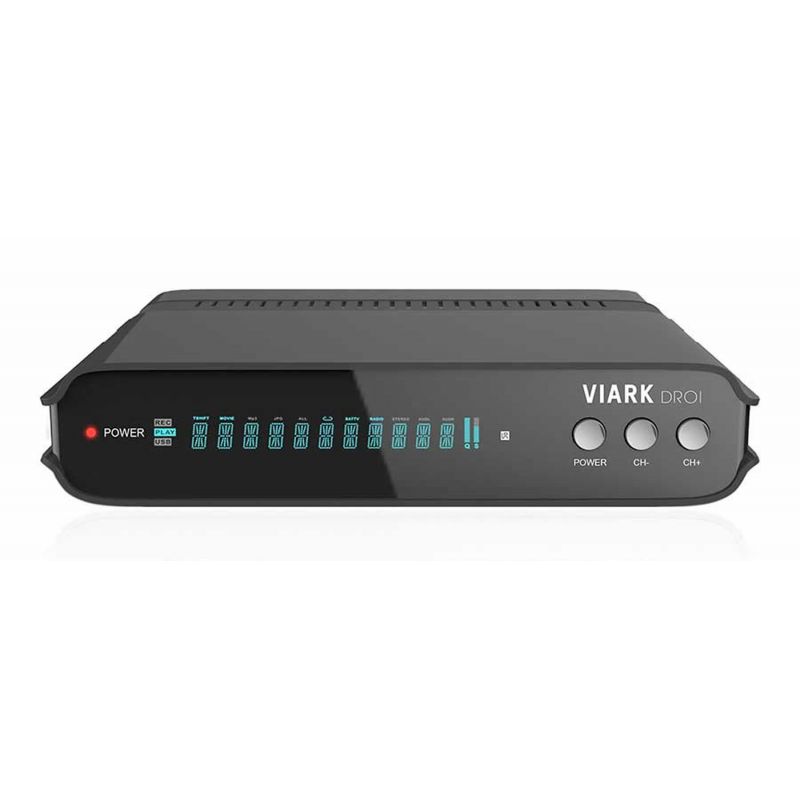 VIARK DROI Receptor satélite 4K DVB-S2 con SO Android 7.0
