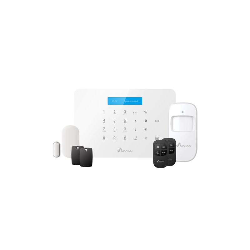 Nivian NVS-A6WG - Nivian Smart Alarm Kit, Touchpad and RFID reader, WiFi…