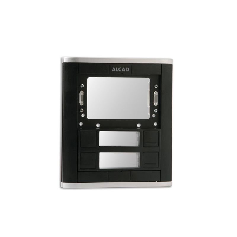 Alcad PPS-52102 Placa iblack 2 puls.simp.y ventana mod.