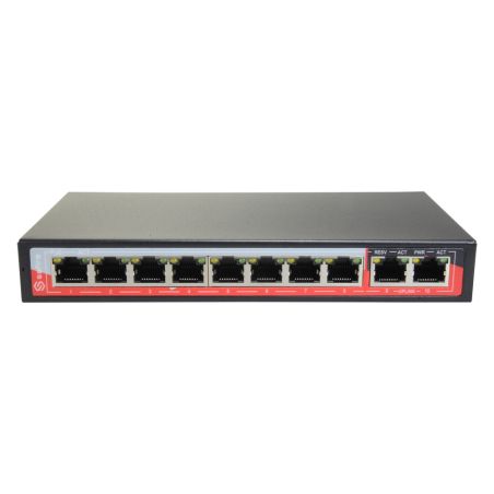 SF-SW1008POE-96 - Switch PoE, 8 PoE port(s) + 2 Up-link port(s), Speed…