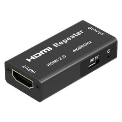 HDMI-REPEATER - Extensor HDMI, Admite resolución 4K, Alimentación…