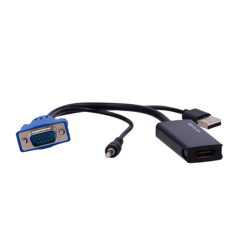 VGA-HDMI - Adaptateur de VGA+Audio à HDMI, Passif, pas besoin…