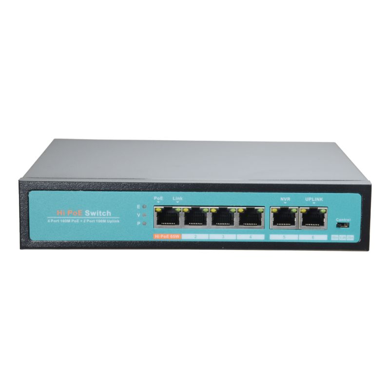 SW0604-60-HIPOE - Switch PoE, 4 puertos PoE + 2 Uplink, Velocidad de…