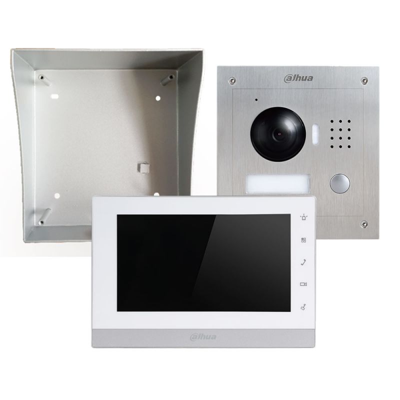Dahua VTO2000A2-VTH1550CHW2 Kit videoportero ip dahua cam ext + monitor + acc - 2 hilos
