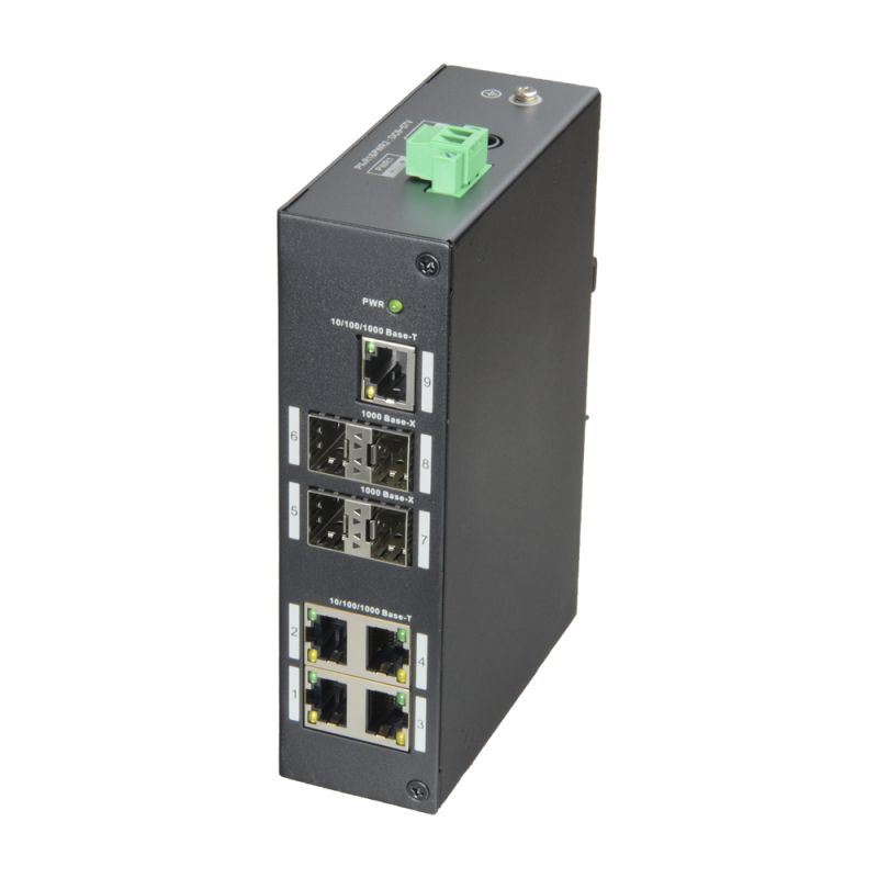 X-Security XS-SW09-GF - Switch PoE, 5 Puertos RJ-45, 4 Puertos SFP Gigabit,…