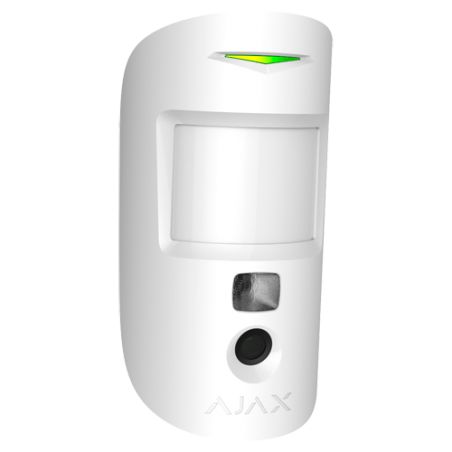 Ajax AJ-MOTIONCAM-W - Fotodetector PIR bidireccional, Certificado grado 2,…