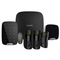 Ajax AJ-HUB2KIT-MP-PRO-B - Kit de alarma profesional, Certificado Grado 2,…