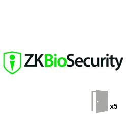 ZKBIOSECURITY-5D - Licencia software control de Accesos, Capacidad 5…