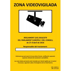 Golmar CCTV-CAT z.videovigilada approved poster