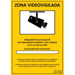 Golmar CCTV-RGPD approved poster