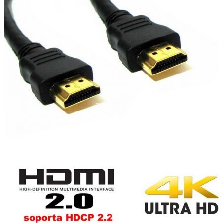 Golmar HDMI-03A latiguillo de 3m negro