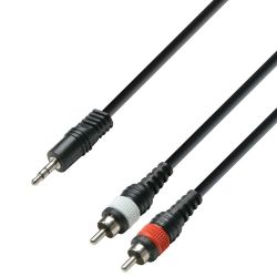 Golmar RCA-M/MINIJACK-M connecting cable 3m