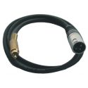 Golmar RCA-M/XLR-M cable conex. 1m