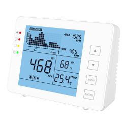 MT-CO2-1200P - Medidor de CO2, temperatura y humedad, Con alarma…