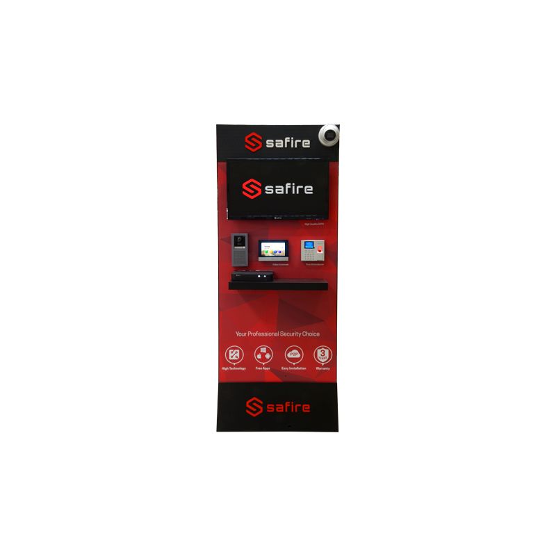 Safire SF-TOTEM-4K - Kit de Videoporteiro, Tecnologia 2 fios, Inclui Placa,…