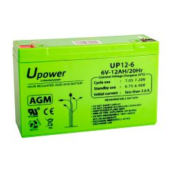 BATT-6012-U - Upower, Batería recargable, Tecnología plomo ácido…