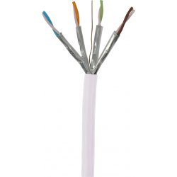 Data cable S/FTP CAT-6 Cca LSFH Ø 6.9mm White 305m Televes