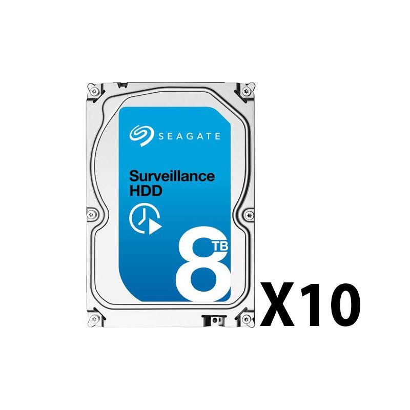 Airspace SAM-4140A Pack of 10 Seagate hard drives. 8TB.