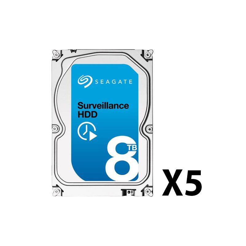 Airspace SAM-4140P Pack of 5 Seagate hard drives. 8TB.