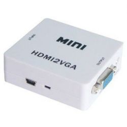 Conversor HDMI a VGA con audio alimentacion por USB