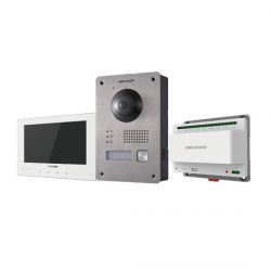 Hikvision DS-KIS701/EU-W Kit de videoportero a dos hilos de…