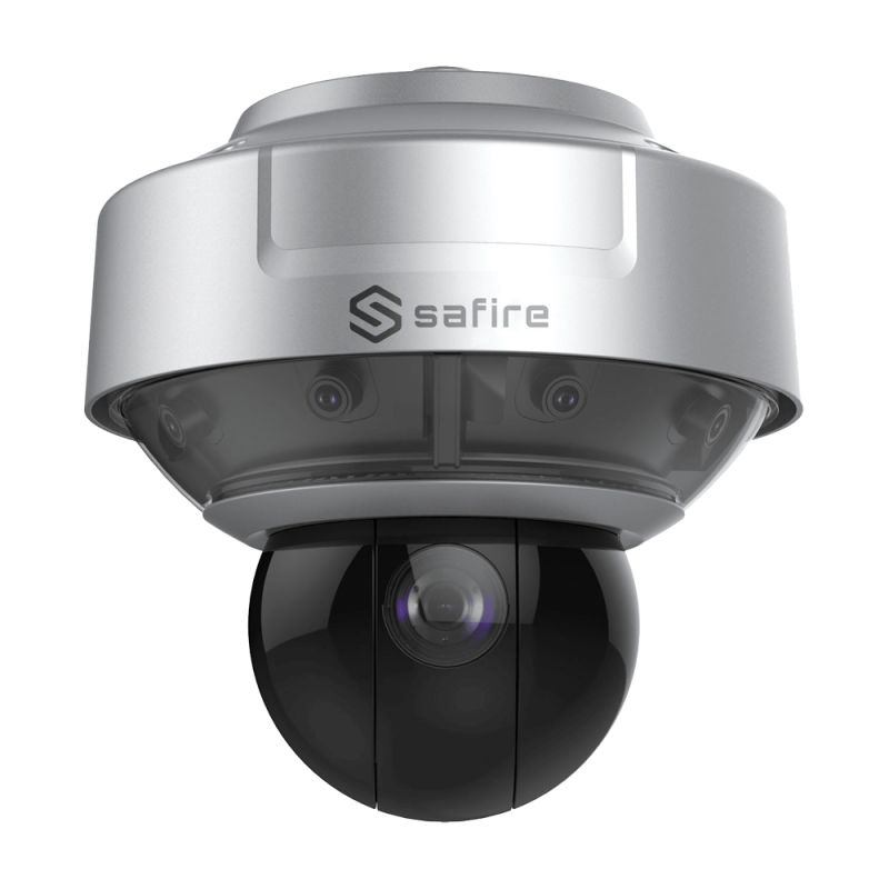 Safire SF-IPPAN184-16Y - Caméra IP panoramique + PTZ 2 Mégapixel, 4 Objectifs…